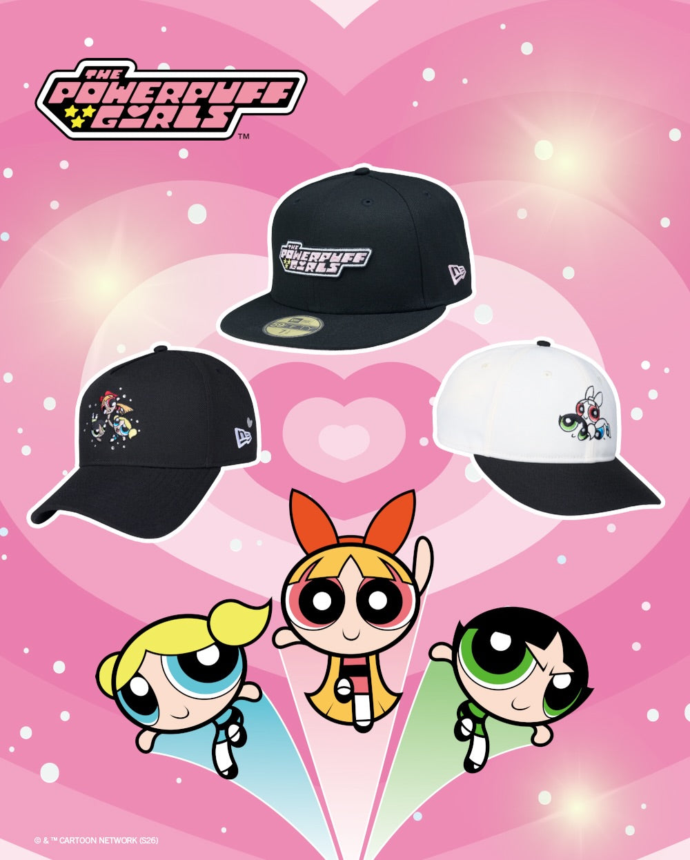 大人気アニメ「パワーパフガールズ」とのコラボコレクションが登場