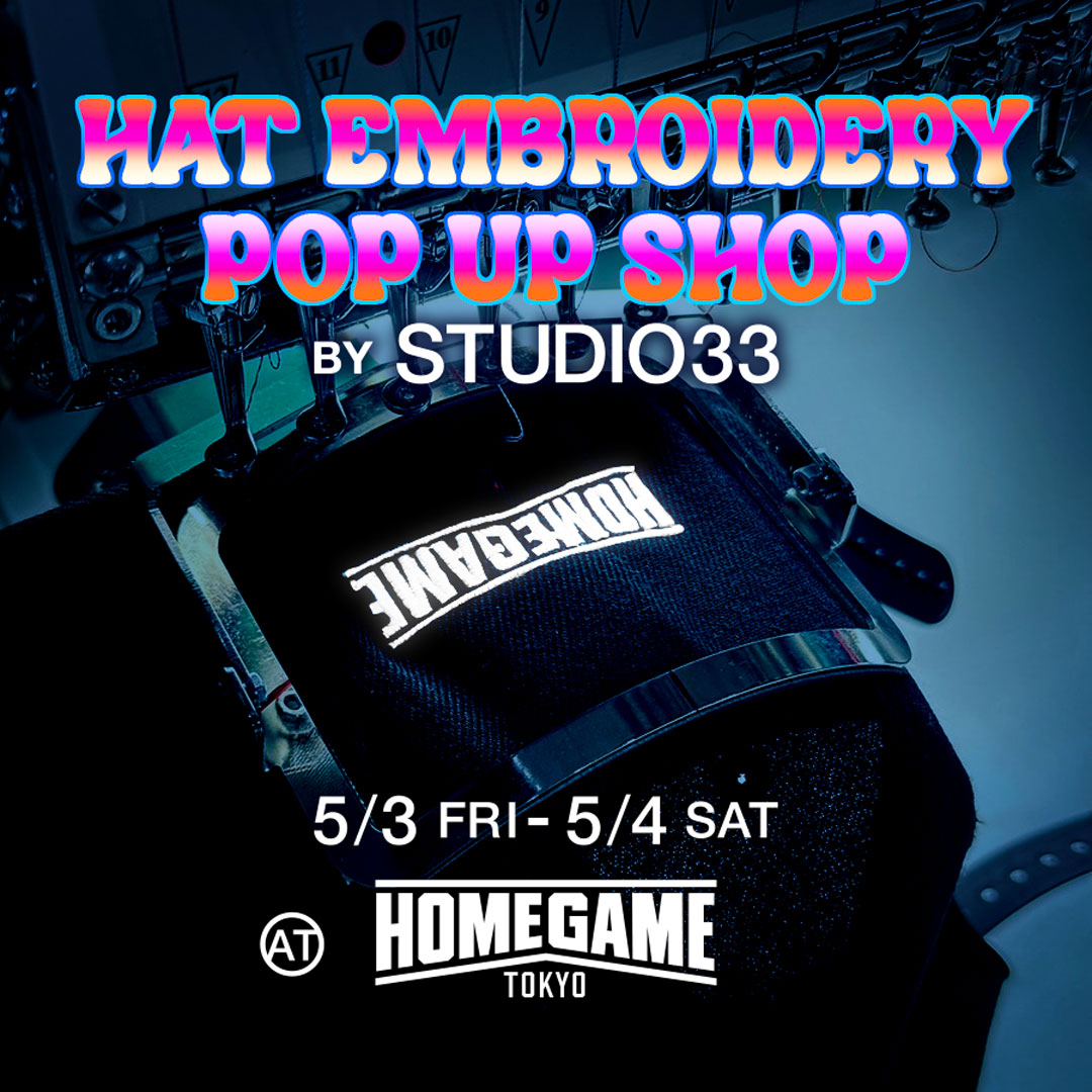 5/3(FRI) - 5/4(SAT)HAT EMBROIDERY POP UP SHOP