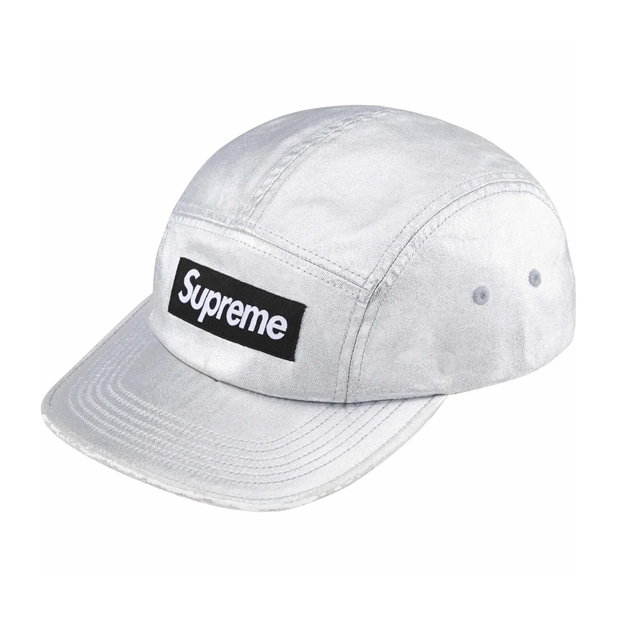 Supreme - WASHED CHINO TWILL CAMP CAP SILVER