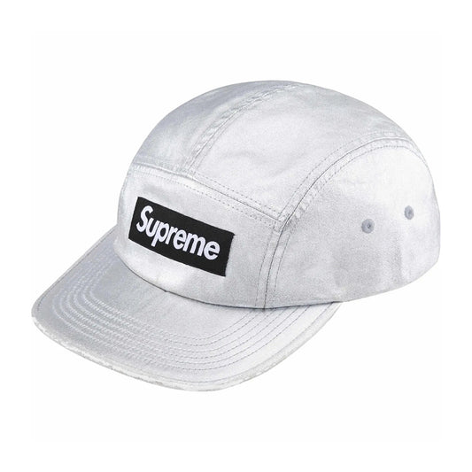 Supreme - WASHED CHINO TWILL CAMP CAP SILVER