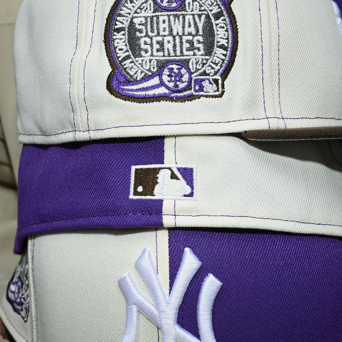 NEW ERA New York Yankees - 59Fifty 2000 Subway Series Chrome White True Purple/Walnut