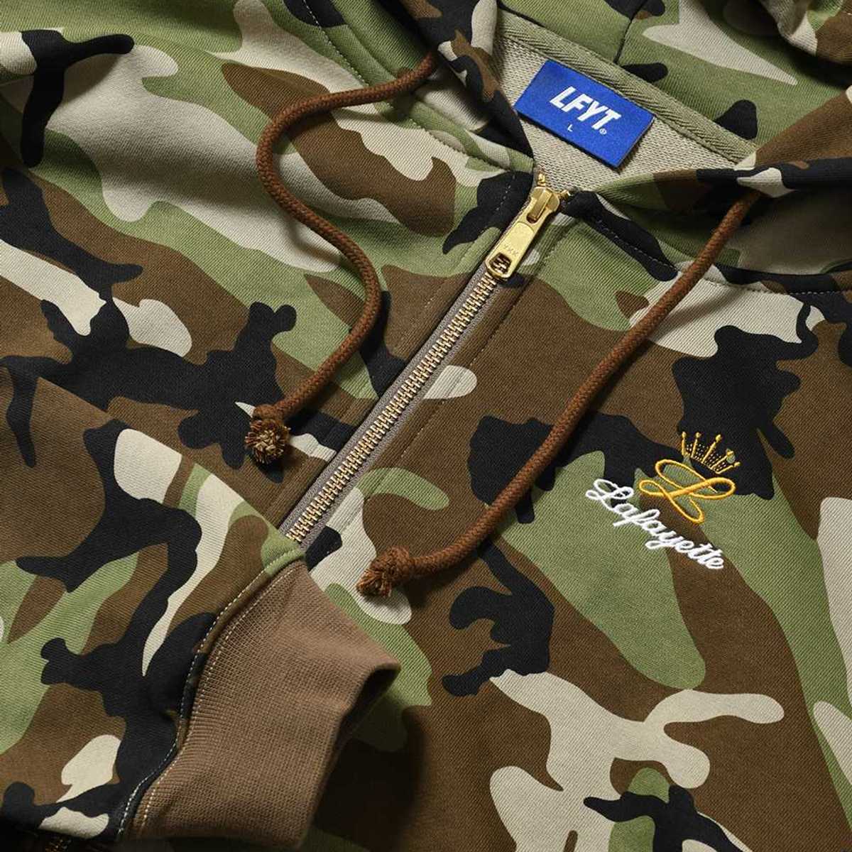 LFYT - GOLD L LOGO ZIP HOODIE【LS260501】