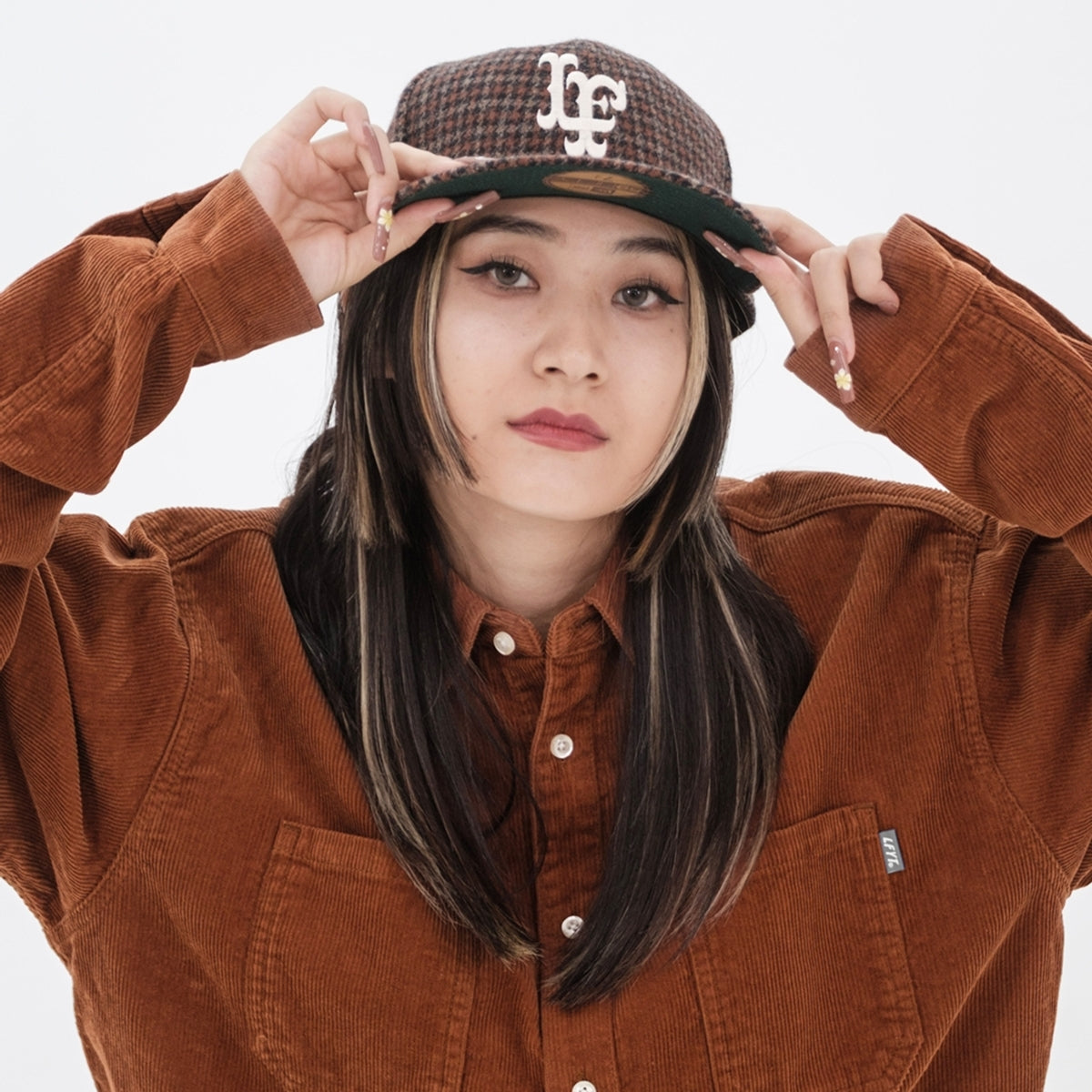 LFYT × NEW ERA - HOUNDSTOOTH 59FIFTY FITTED CAP【LA251403】