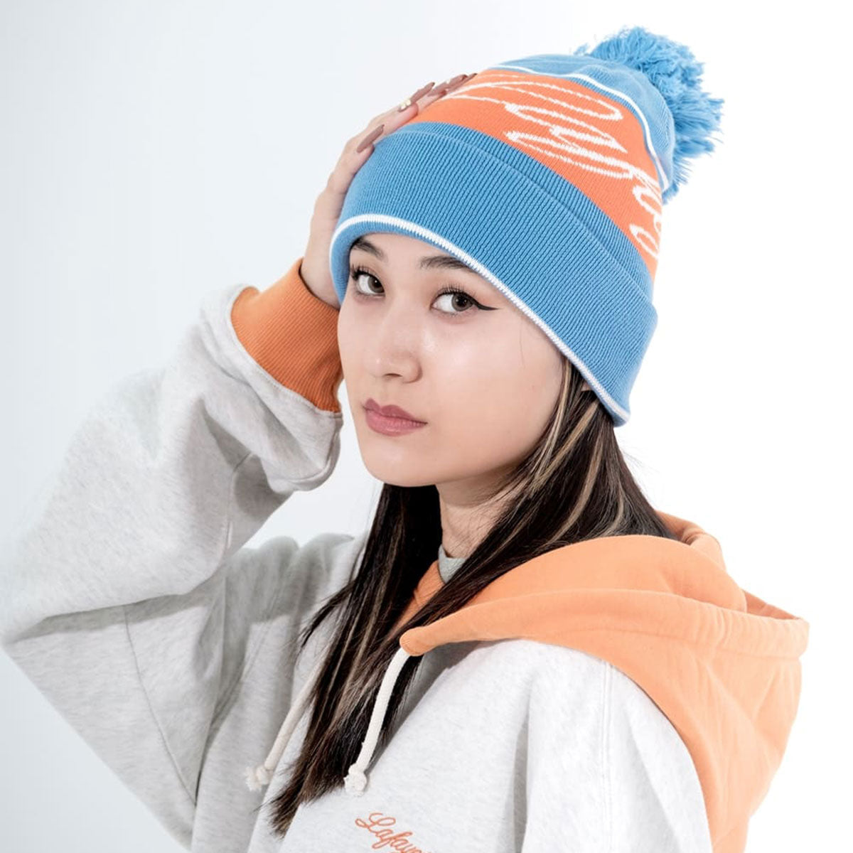 PLAYFIELD POM KNIT CAP【LA251408】