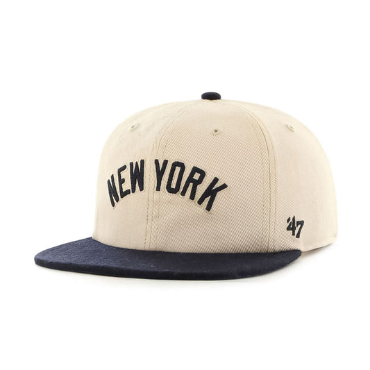 NEW ERA New York Yankees - FILEDSTONE CAPTAIN RL SAND STONE/NAVY【FLDST17HTP】