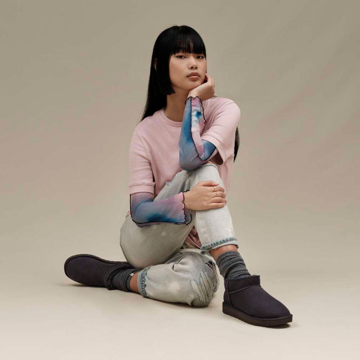 UGG - WMNS CLASSIC ULTRA MINI BLK【1116109】