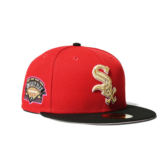 NEW ERA CHICAGO WHITE SOX - 59FIFTY COMISKEY PARK SCARLET/BLACK 【70930075】