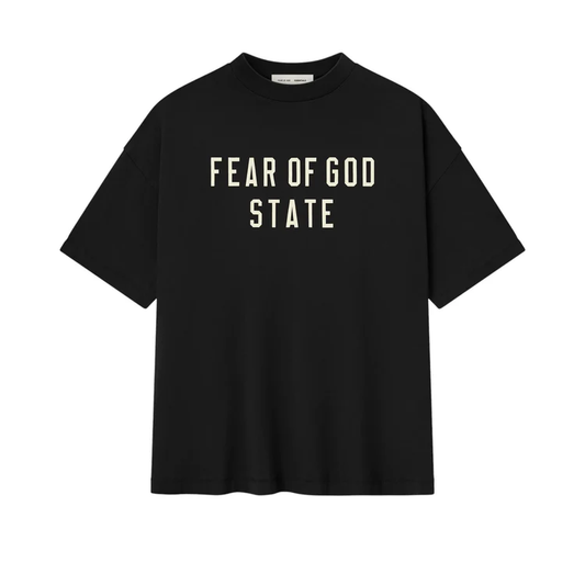 Fear of God ESSENTIALS - 90S Fit T-Shirts JET BLACK【125SP254470F】