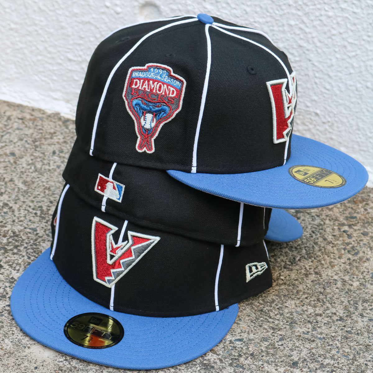 NEW ERA Arizona Diamondbacks - 59Fifty 1998 IS Upside Down Black/White Stripe