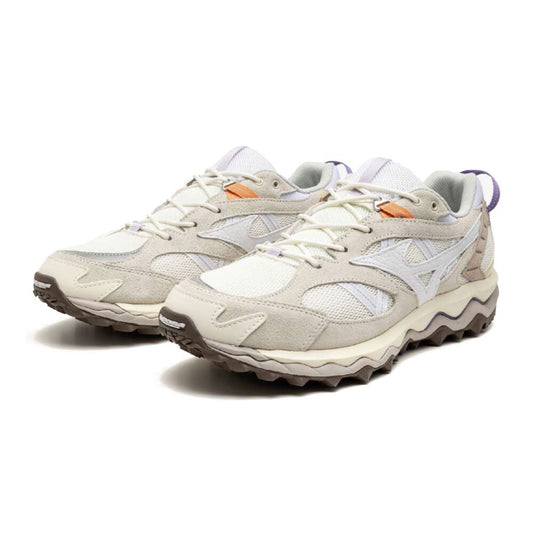 MIZUNO - MENS WAVE MUJIN TL  LIGHT BEIGE/WHITE/PURPLE【D1GA251301】