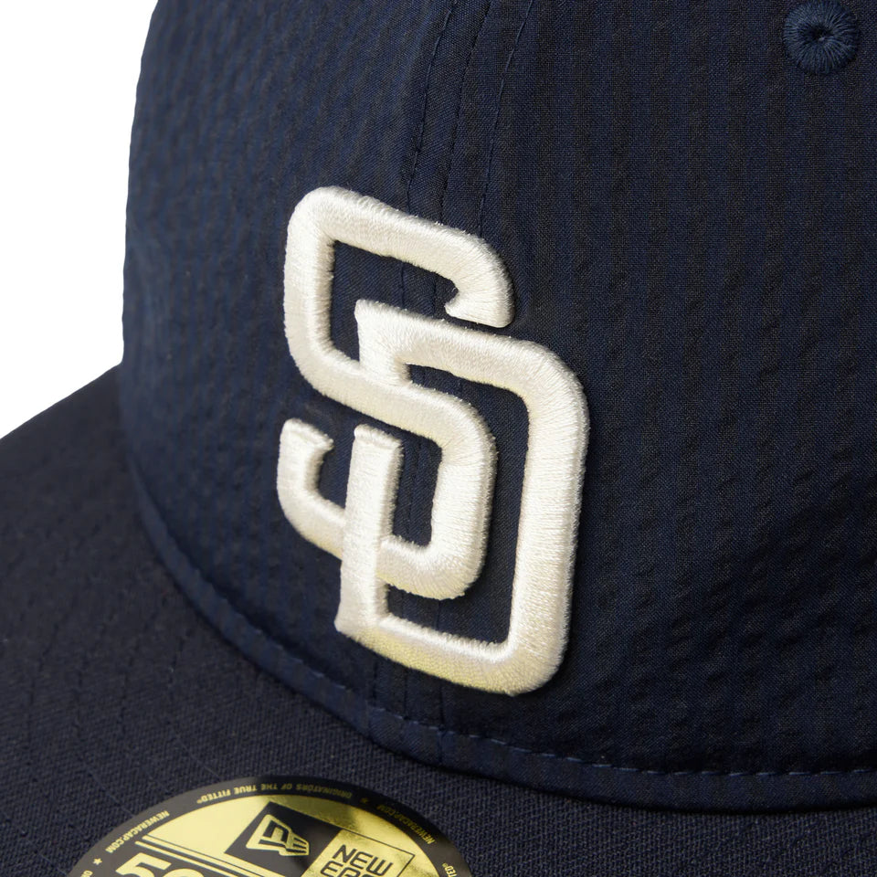 NEW ERA San Diego Padres - 59FIFTY Soft Buckram MLB Seersucker NAVY 【14745137】