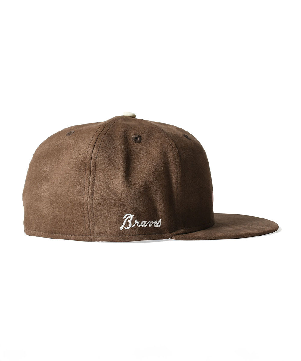 NEW ERA - Atlanta Braves CO 59FIFTY SUEDE BROWN【14882007】