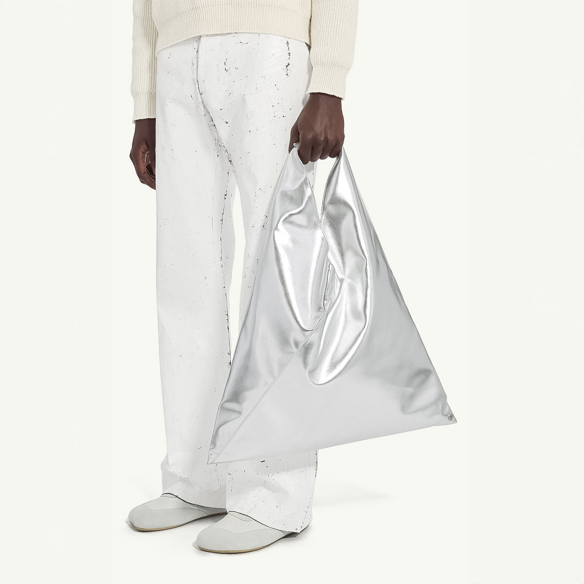 MM6 Maison Margiela - Japanese Bag Classic Medium T9002 Silver 【S54WD0039 P8496】