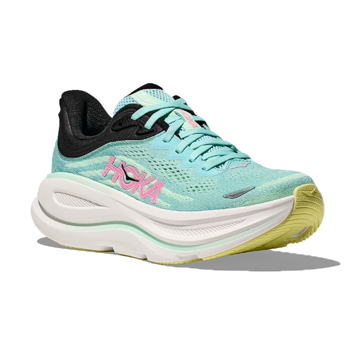 HOKA - BONDI 9 WMNS BLUE SPARK/MINT FLUORITE【1162012-BTF】