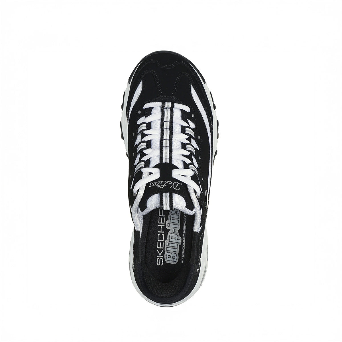 SKECHERS - DLITES Black Trubuck/White 150030-BKW