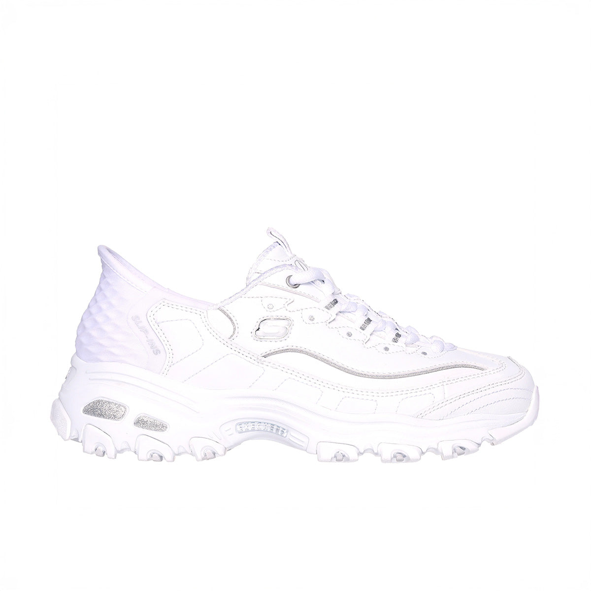 SKECHERS - DLITES White Leather/Durale 【150031-WSL】