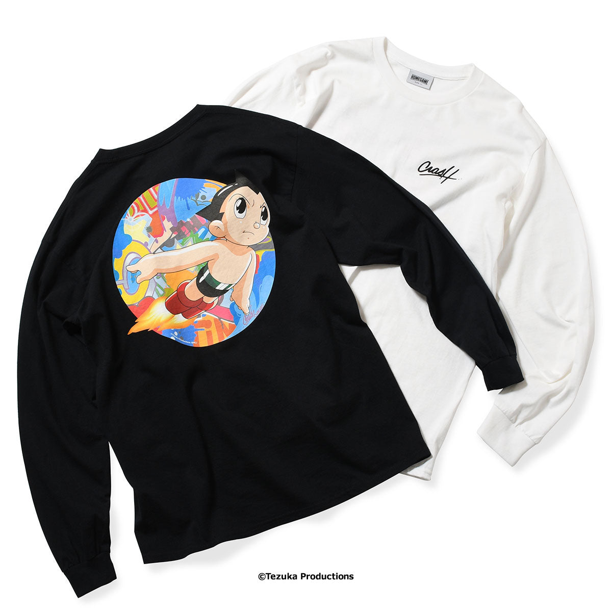 鉄腕アトム x CrashOne x HOMEGAME - GRAFFITI FLIGHT LS TEE