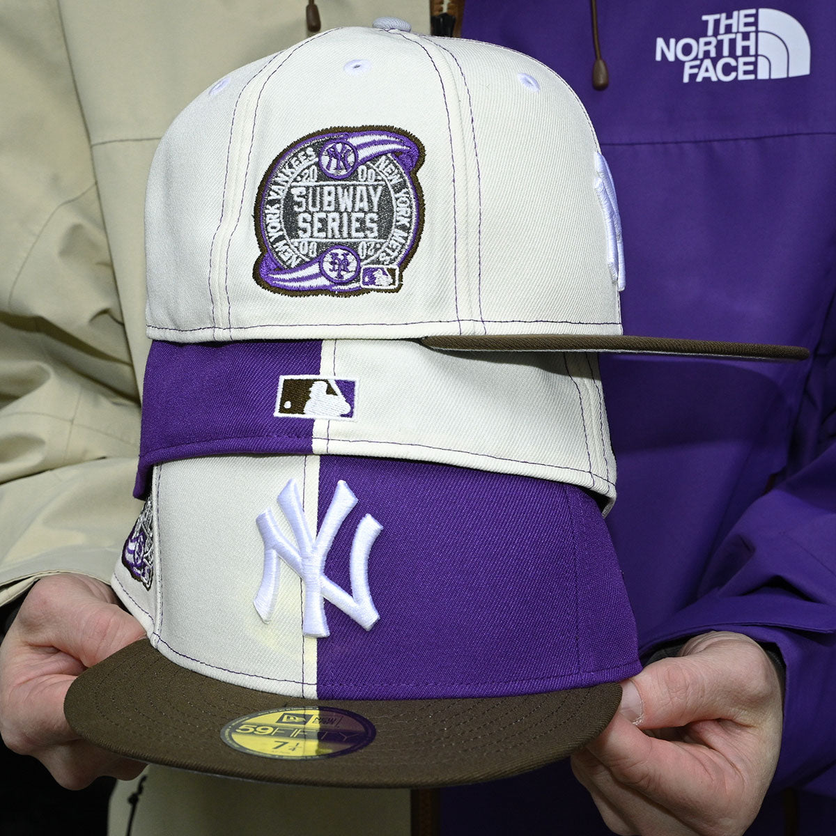 NEW ERA New York Yankees - 59Fifty 2000 Subway Series Chrome White True Purple/Walnut