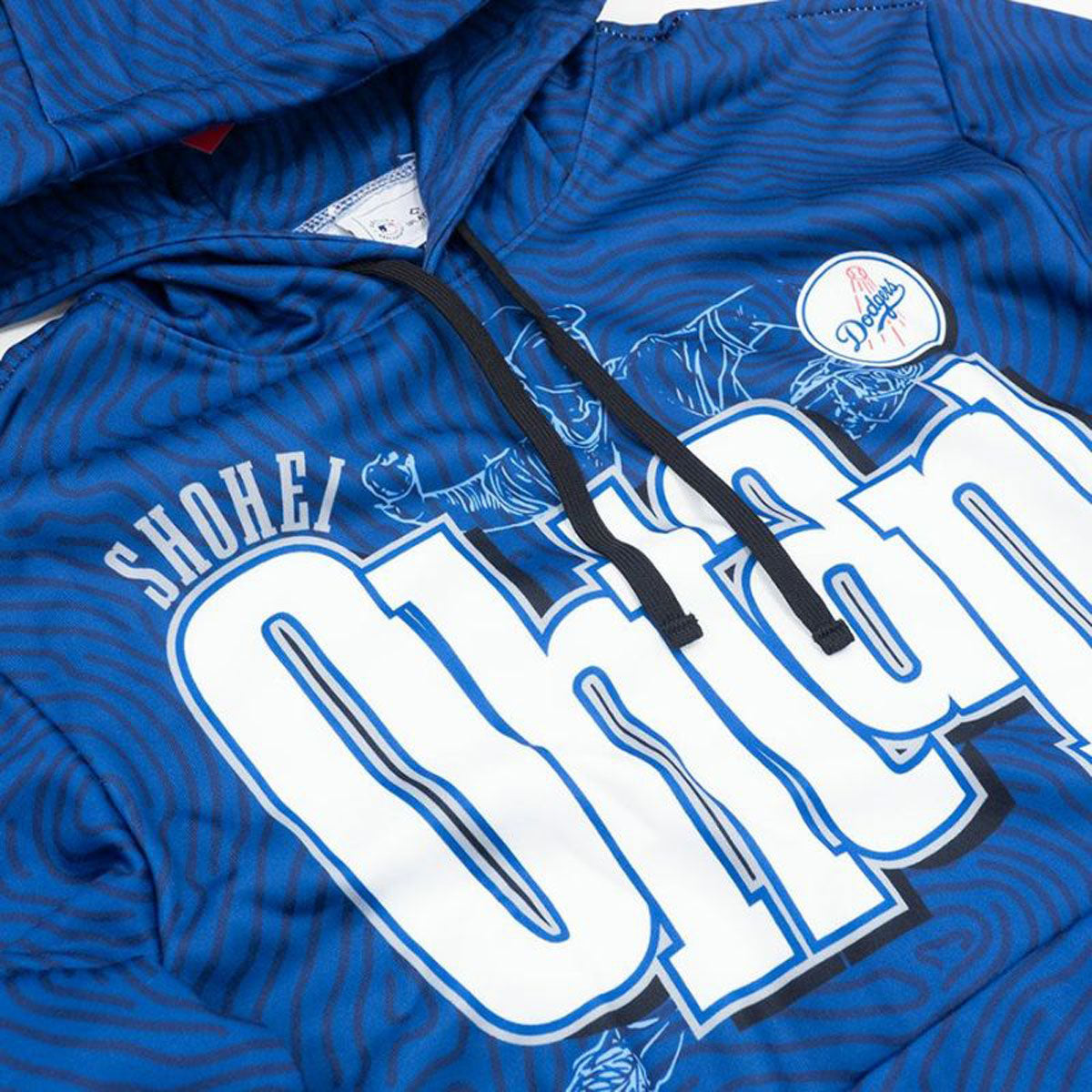 SHOHEI OHTANI LOS ANGELES DODGERS WORDMARK PLAYER PRINTED HOODIE