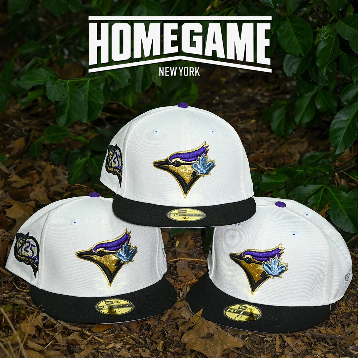 NEW ERA - Toronto Blue Jays 25th Anniv 59FIFTY Chrome White/Black