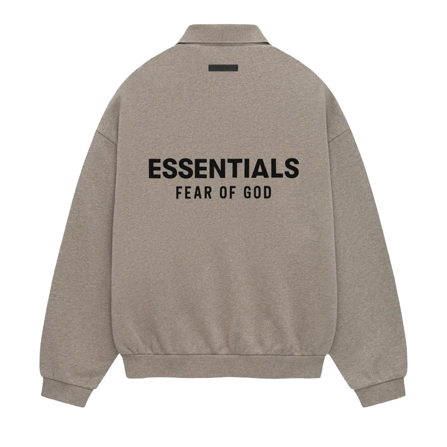 Fear of God ESSENTIALS FLEECE POLO HEATHER H GRAY 【192HO244399F】