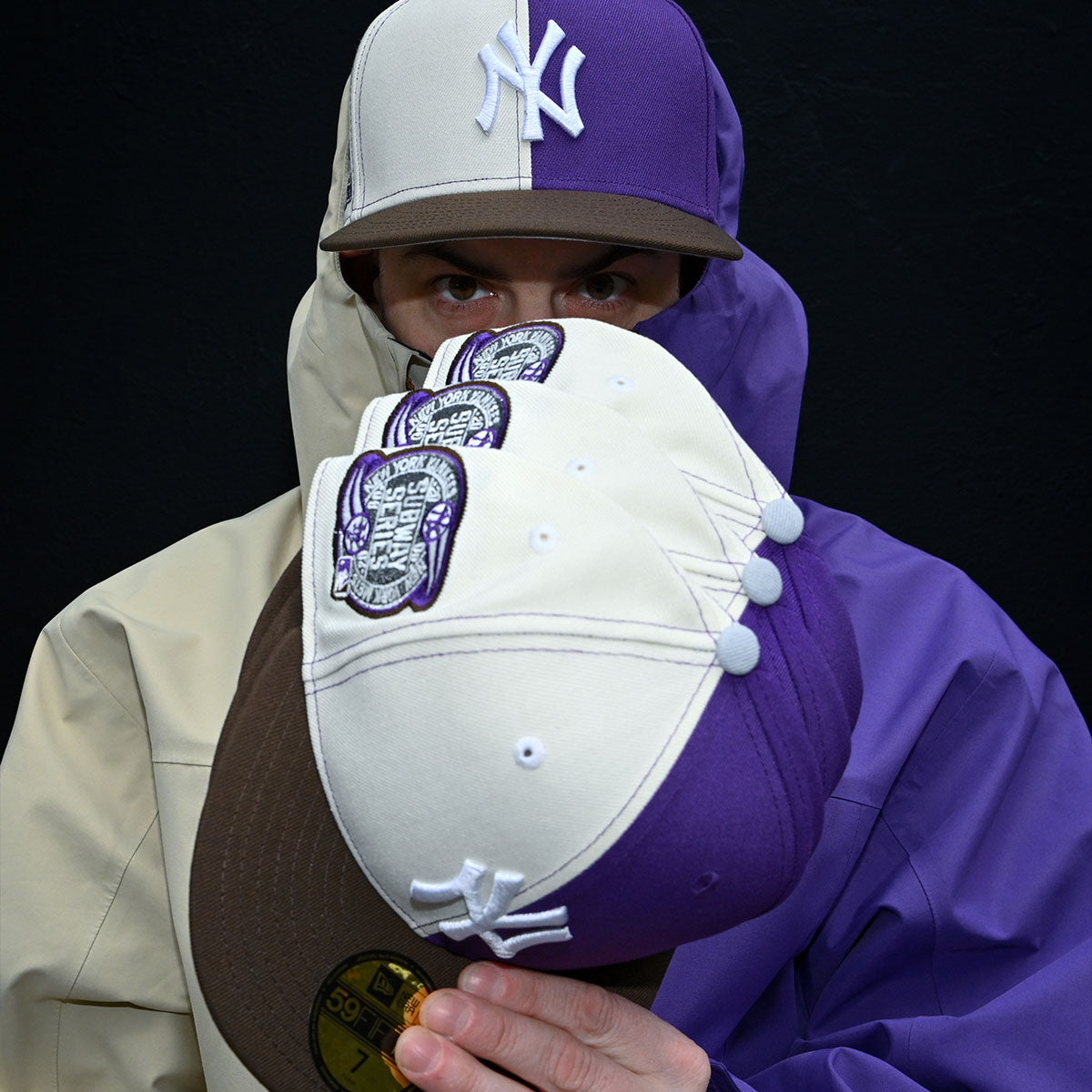 NEW ERA New York Yankees - 59Fifty 2000 Subway Series Chrome White True Purple/Walnut