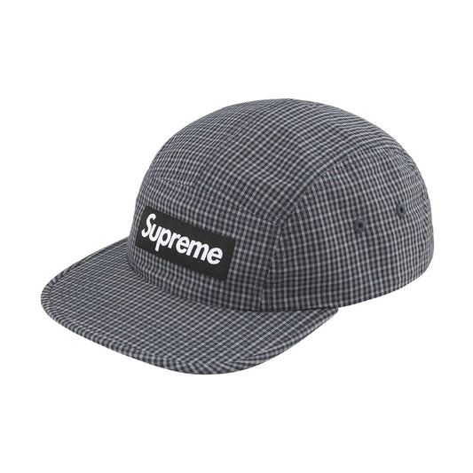 Supreme - Cordura Plaid Camp Cap Black