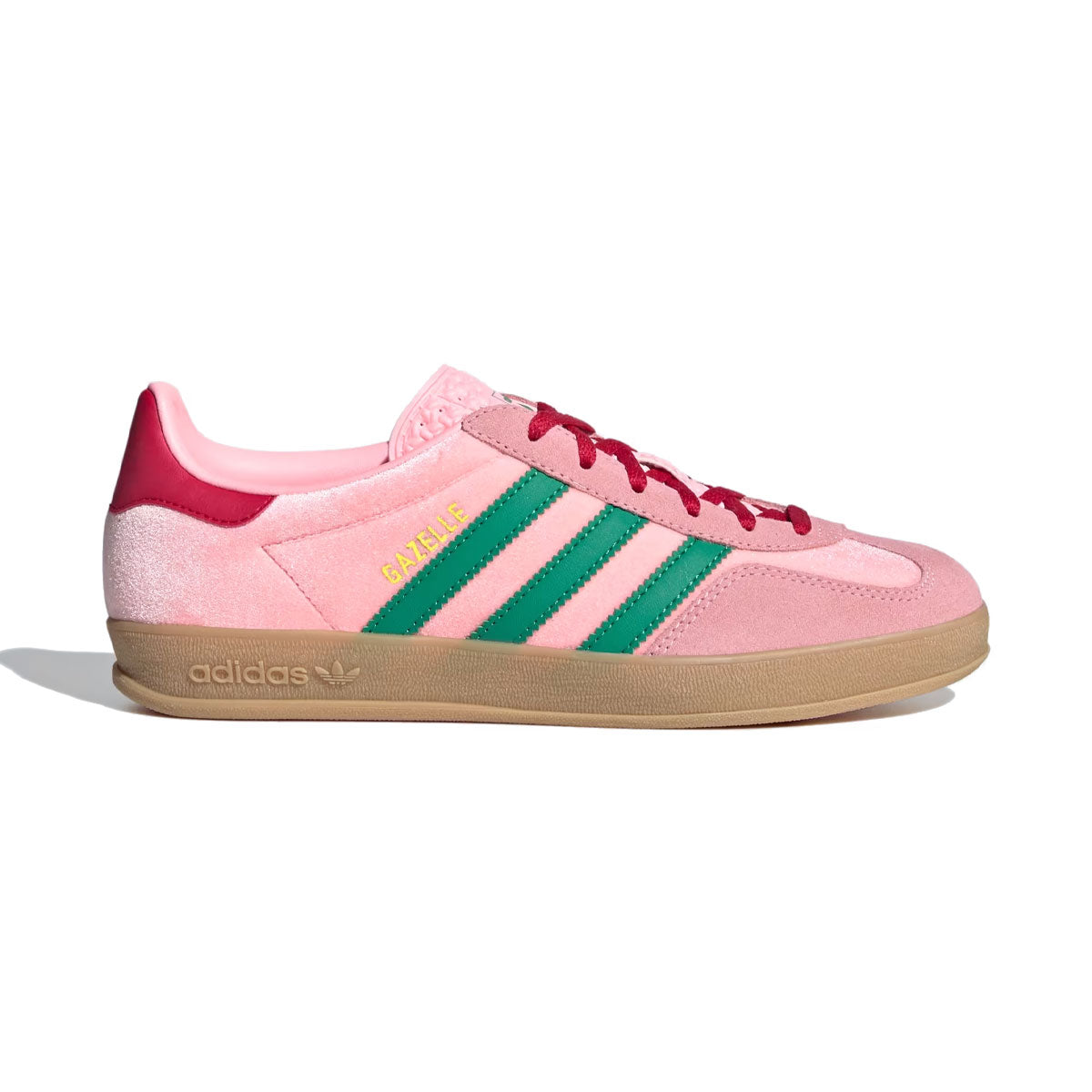 adidas - GAZELLE INDOOR WMNS Court Green/Glow Pink/Gum【JI2713】
