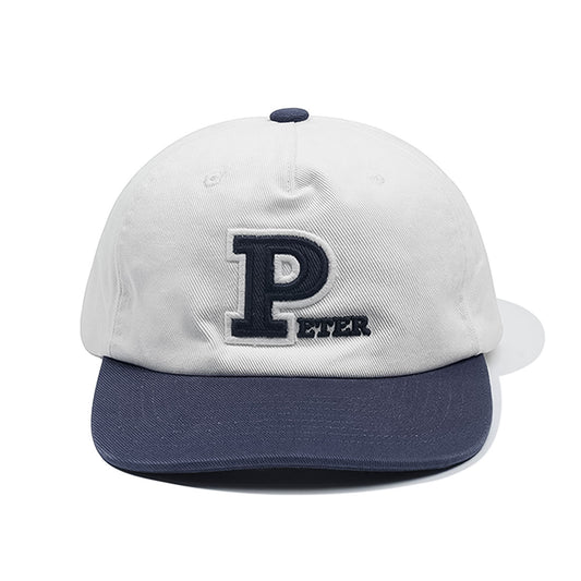 MY NAME IS PETER - 5-PANEL PETER APPLIQUE CAP WHITE/NAVY