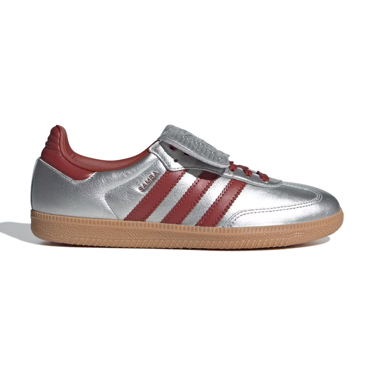adidas - SAMBA LT WMNS Silver Metallic/Preloved Ruby/Gum 【JH5707】