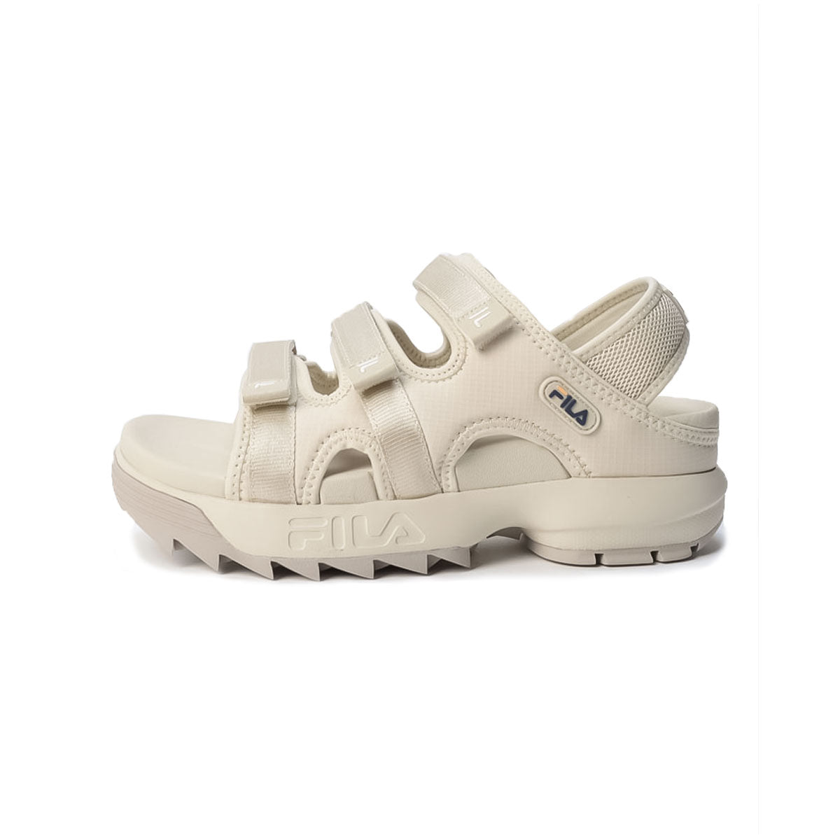 FILA WMENS DISRUPTOR SD PUFFY WMNS "BEIGE/NAVY" 【USS24036922】