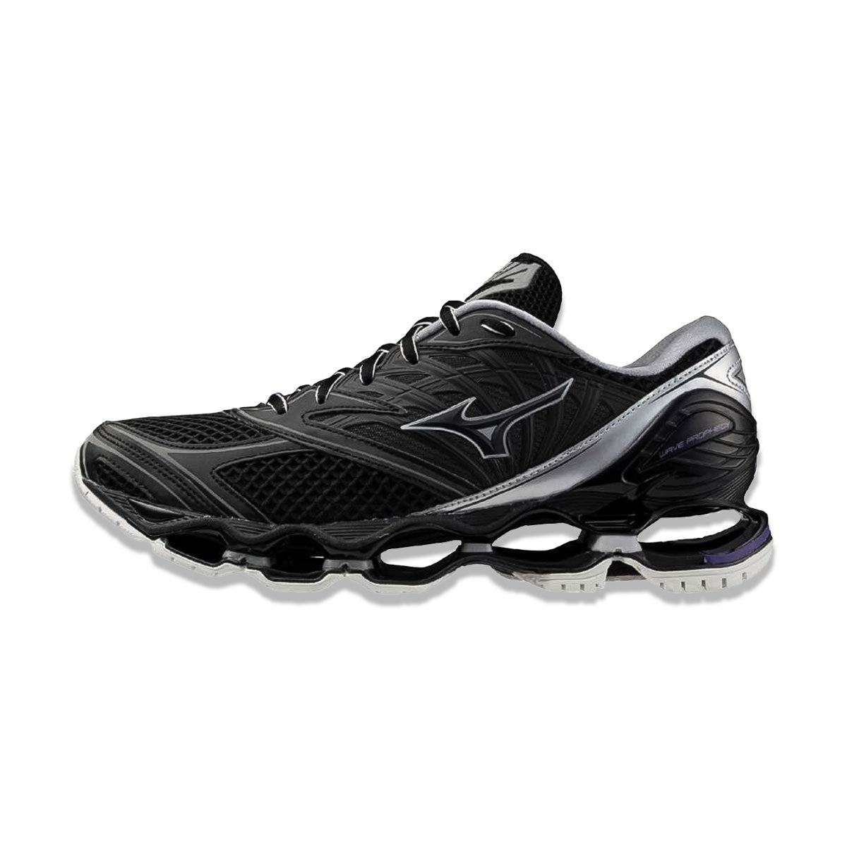 MIZUNO - MENS WAVE PROPHECY LS BLACK/BLACK/SILVER 【D1GA250701】