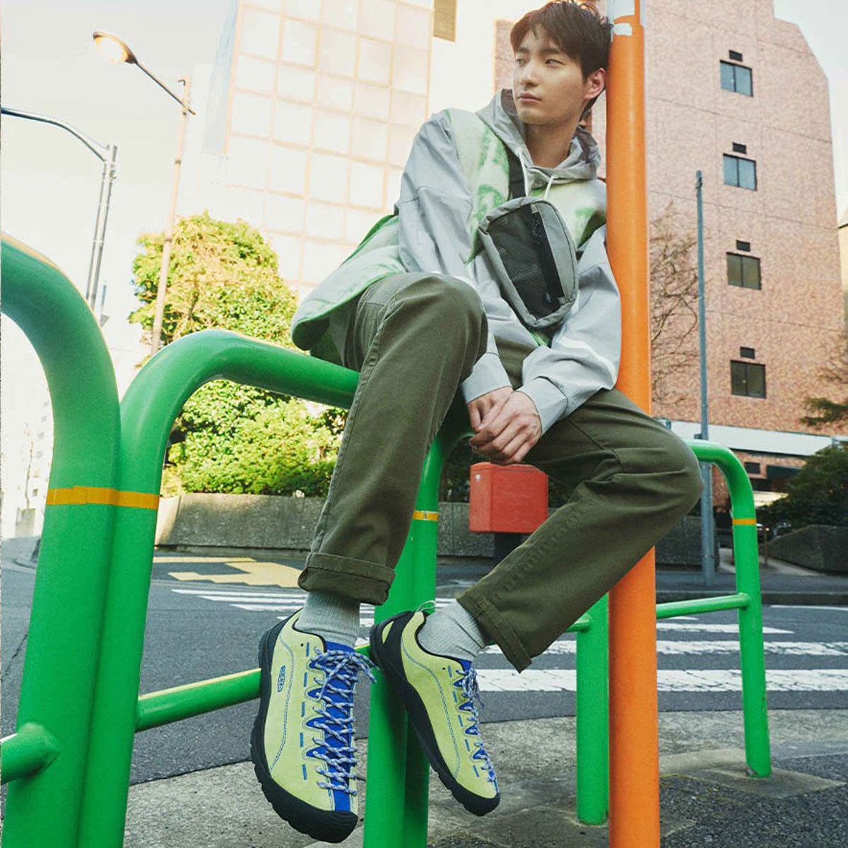 KEEN - MENS JASPER ROGUE GREEN/DAZZLING 【1031018】