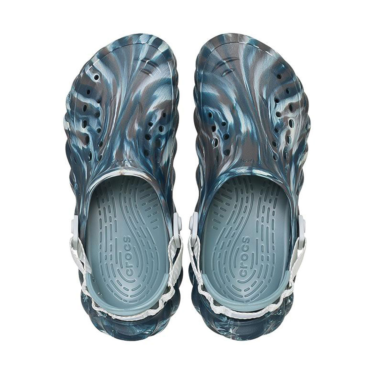 CROCS - MENS WMNS Echo Marbled Clog OLE BLACK SAND 【208454-OLE】