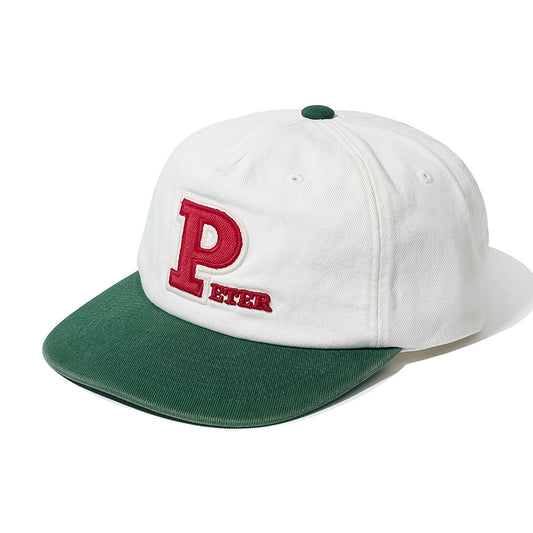 MY NAME IS PETER - 5-PANEL PETER APPLIQUE CAP WHITE/GREEN