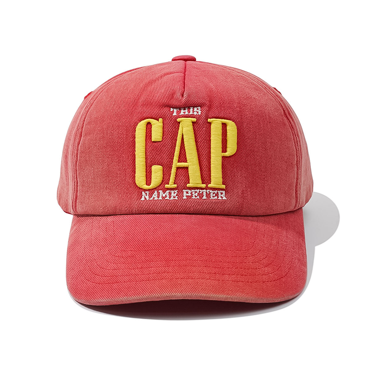 MY NAME IS PETER - 5 PANEL THIS 'CAP' RED