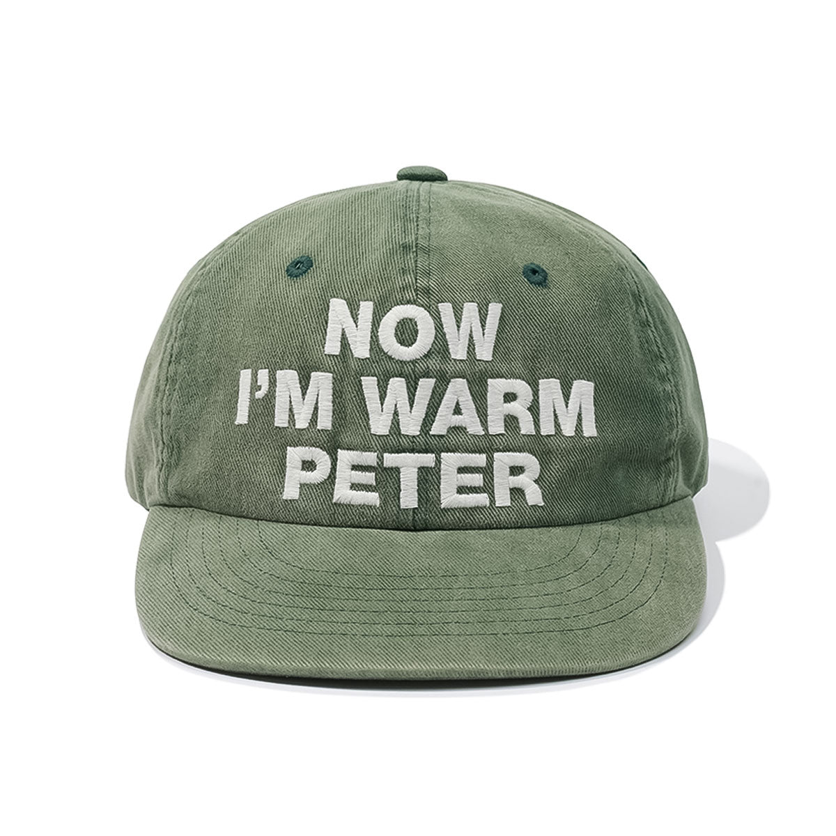 MY NAME IS PETER - 6 PANEL NOW I'M WARM PETER CAP GREEN