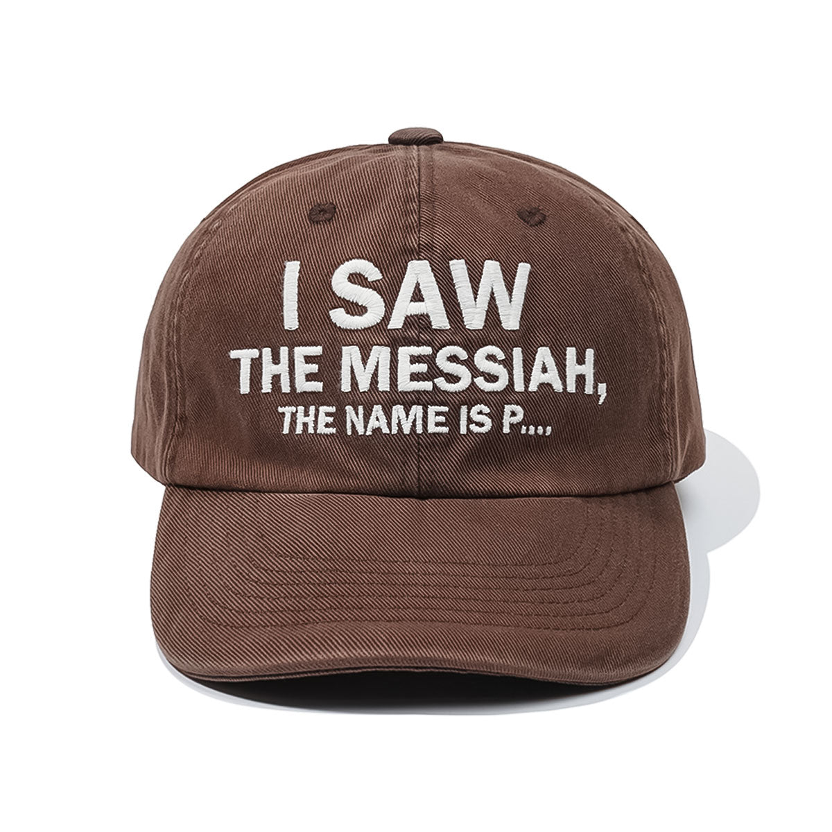 MY NAME IS PETER - 6 PANEL MESSIAH CAP BROWN