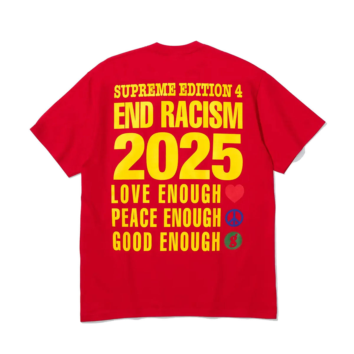Supreme - GOODENOUGH End Racism Tee Red