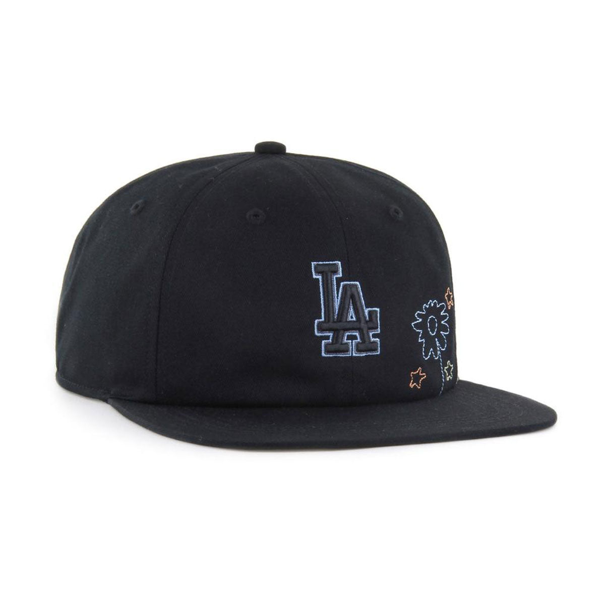 47 BRAND Los Angeles Dodgers - FLORA CAPTAIN RL BLACK 【B-FLORL12GWP-BK】