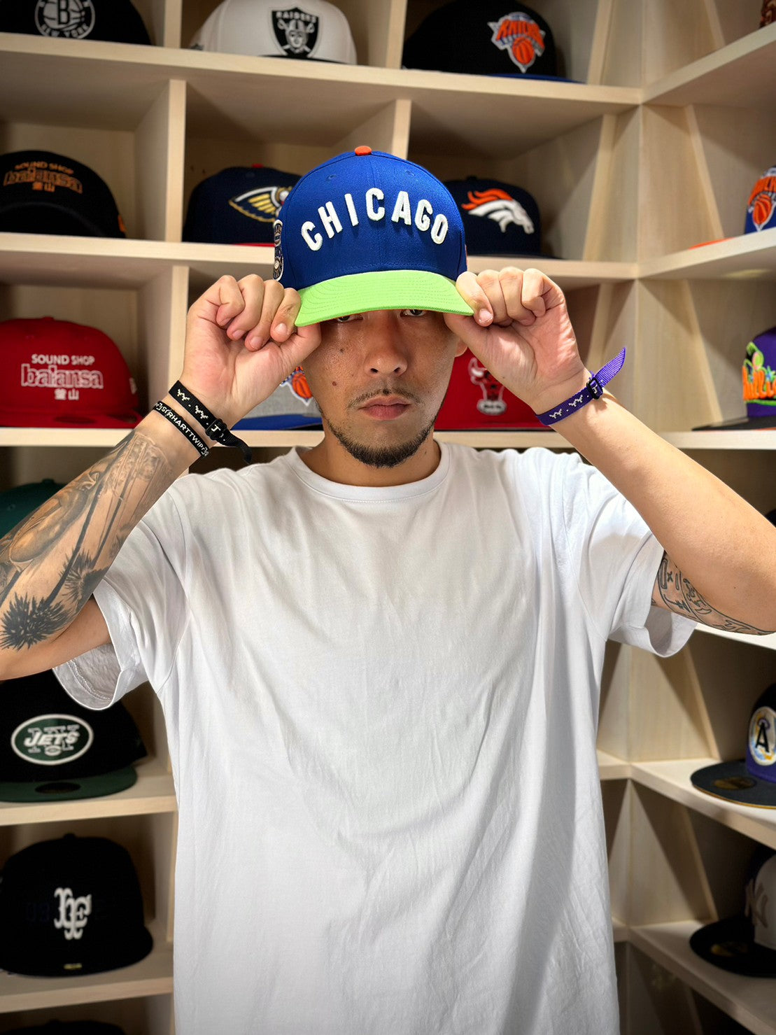 NEW ERA Chicago Cubs - WS 1907 59FIFTY LIGHT ROYAL/LIME【70782925】