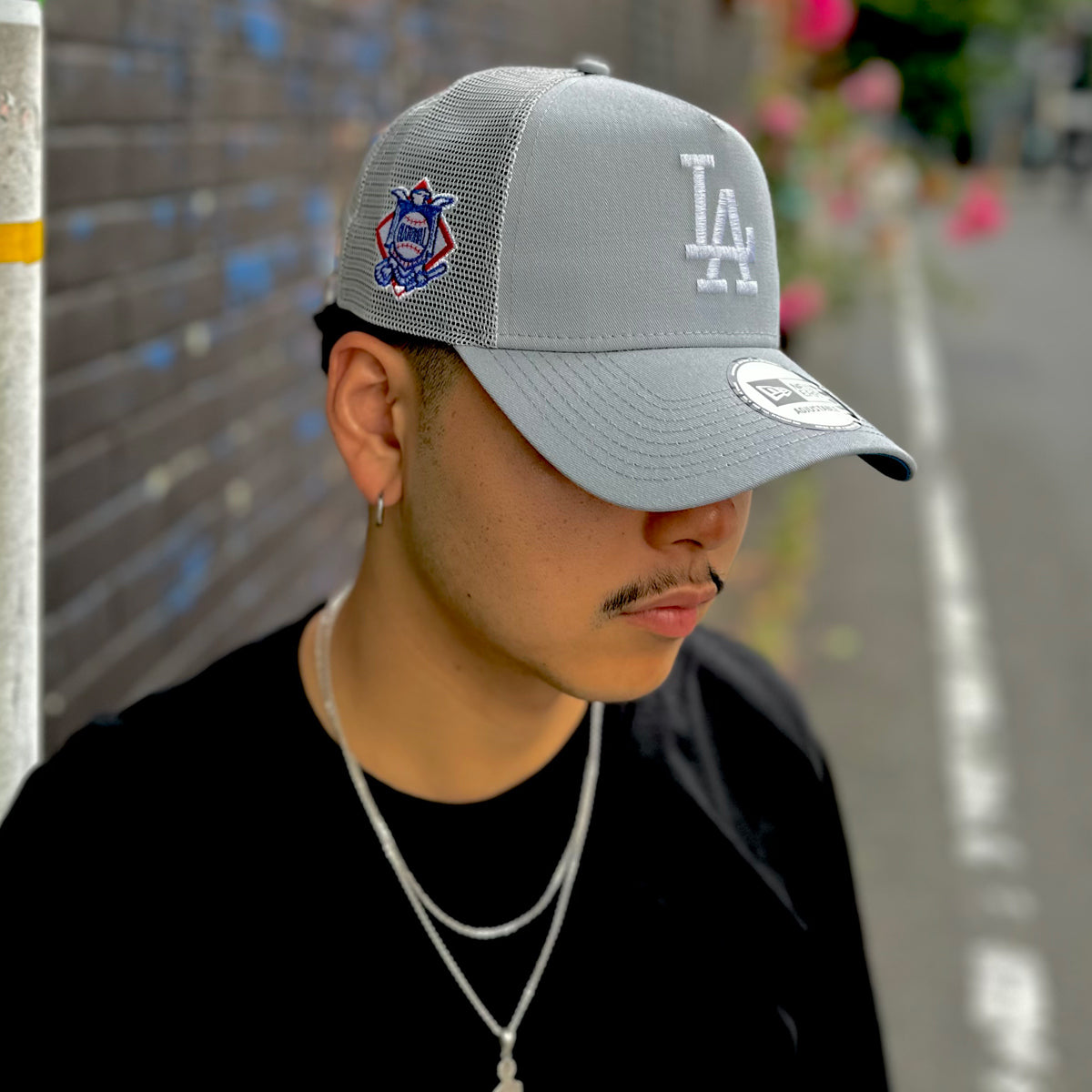 NEW ERA - LOS ANGELES DODGERS CO 9FORTY A-FRAME TRUCKER DGRAY 【14721106】