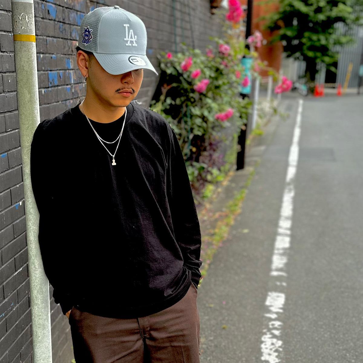 NEW ERA - LOS ANGELES DODGERS CO 9FORTY A-FRAME TRUCKER DGRAY 【14721106】