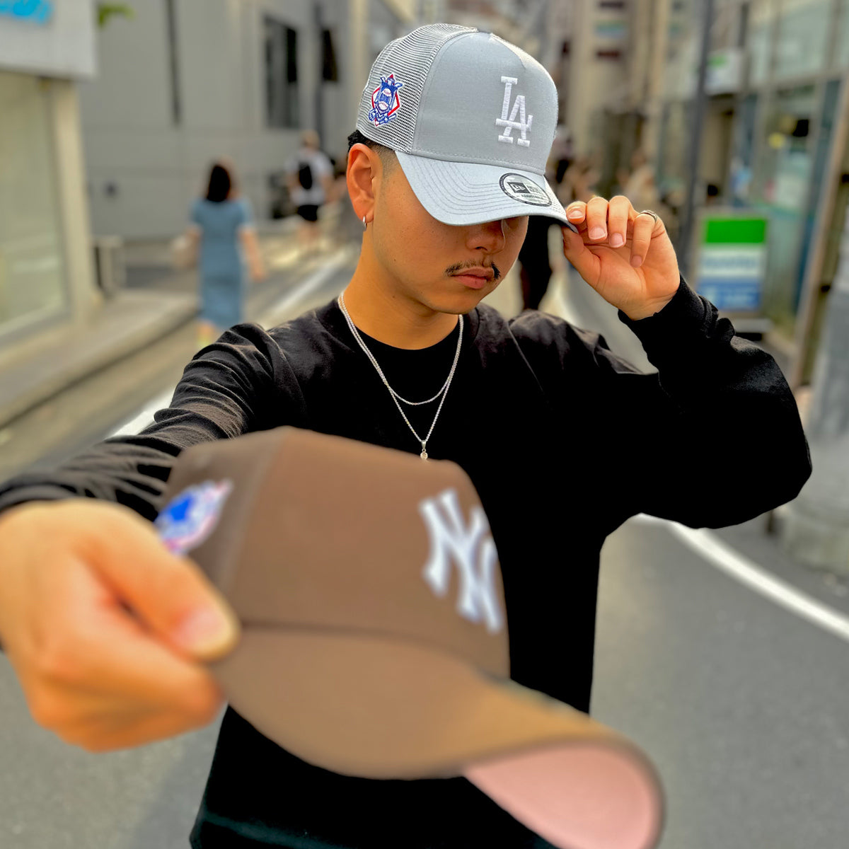 NEW ERA - NEW YORK YANKEES CO 9FORTY A-FRAME TRUCKER WALNUT 【14721105】