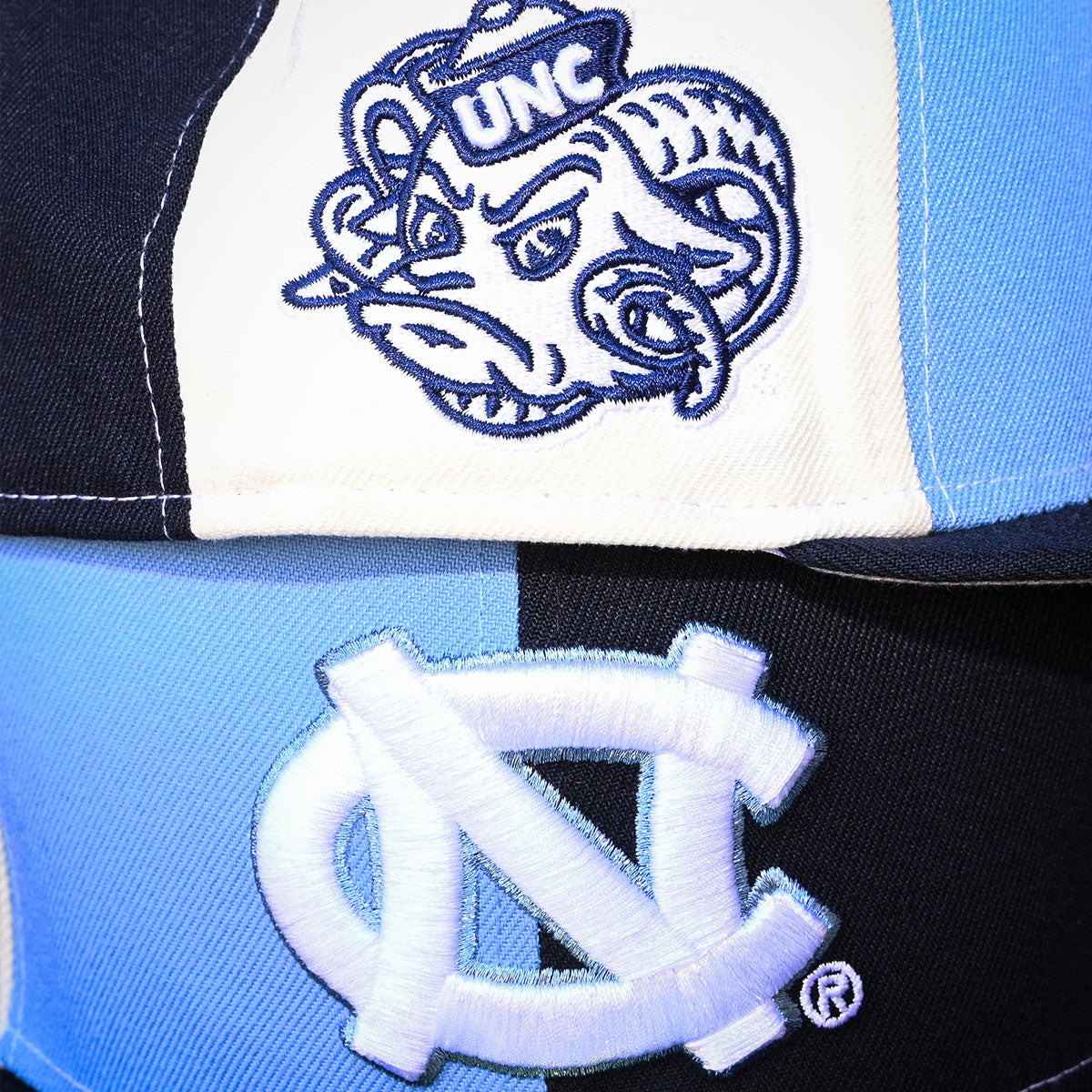 New Era - North Carolina Tar Heels Chrome 1942 All Star Game 59FIFTY Chrome White/Sky Blue/Navy
