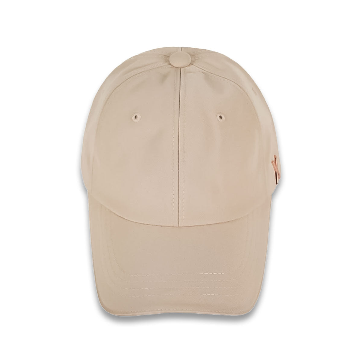 VARZAR バザール Rose Gold Stud Overfit Ball Cap BEIGE