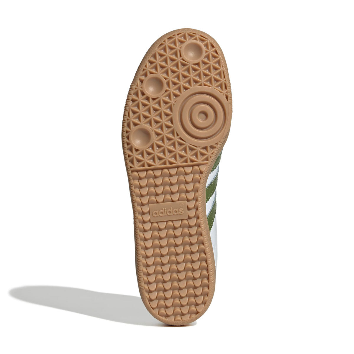 adidas - UNISEX SAMBA OG WMNS Foot Wear White/Tech Olive/Gum 【JS1352】