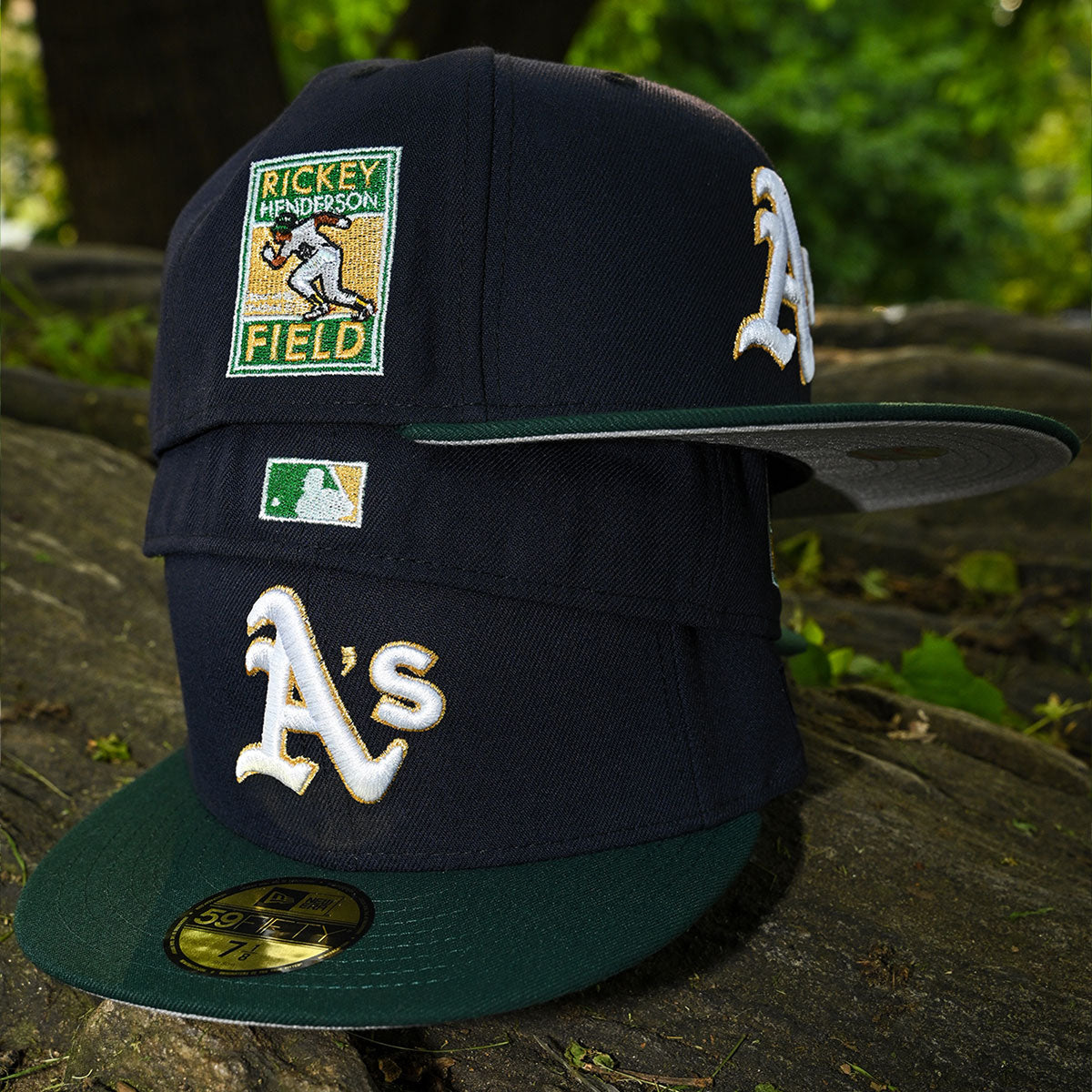 NEW ERA Oakland Athletics - 59Fifty Rickey Henderson Field Navy/Dark Green