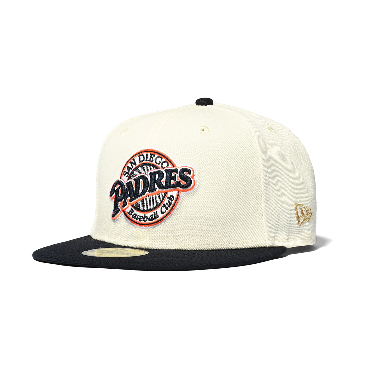 NEW ERA San Diego Padres - CLUB LOGO 40th ANV 59FIFTY CHROME/NAVY【70782924】