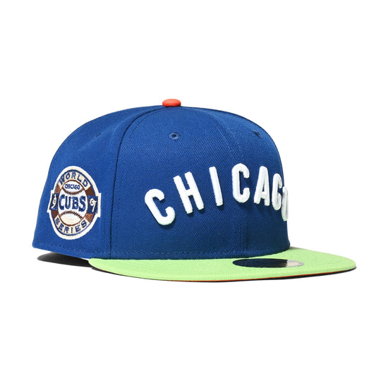 NEW ERA Chicago Cubs - WS 1907 59FIFTY LIGHT ROYAL/LIME【70782925】